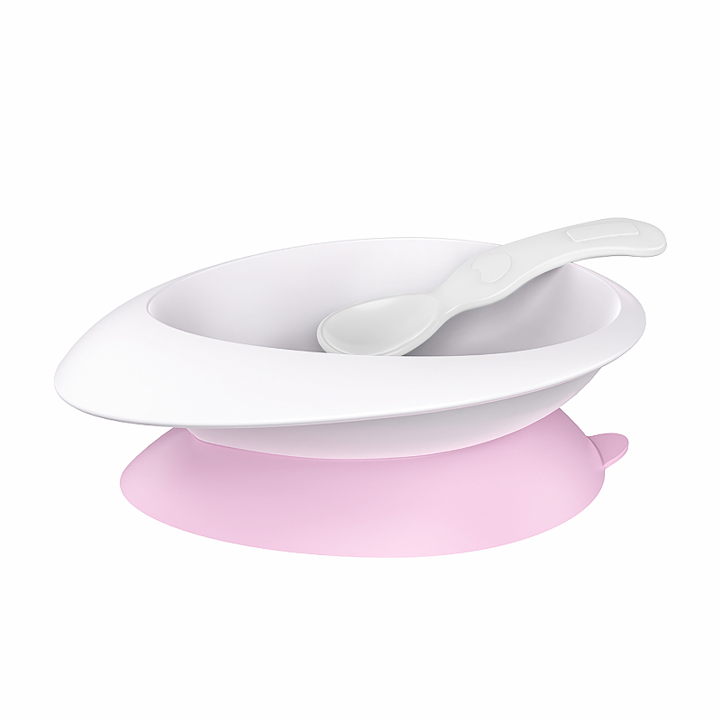 (Bundle of 2) Lucky Baby Sroomy Suction Bowl With Spoon