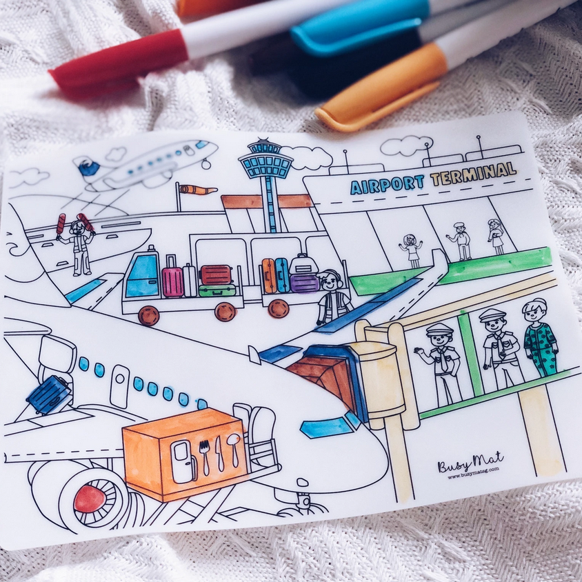 Busy Mat Travel Series: Airport Terminal (Placemat Only)