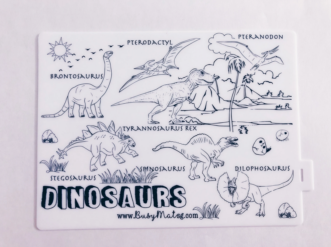 Busy Mat Travel Series: Dino-Rawr (Placemat Only)