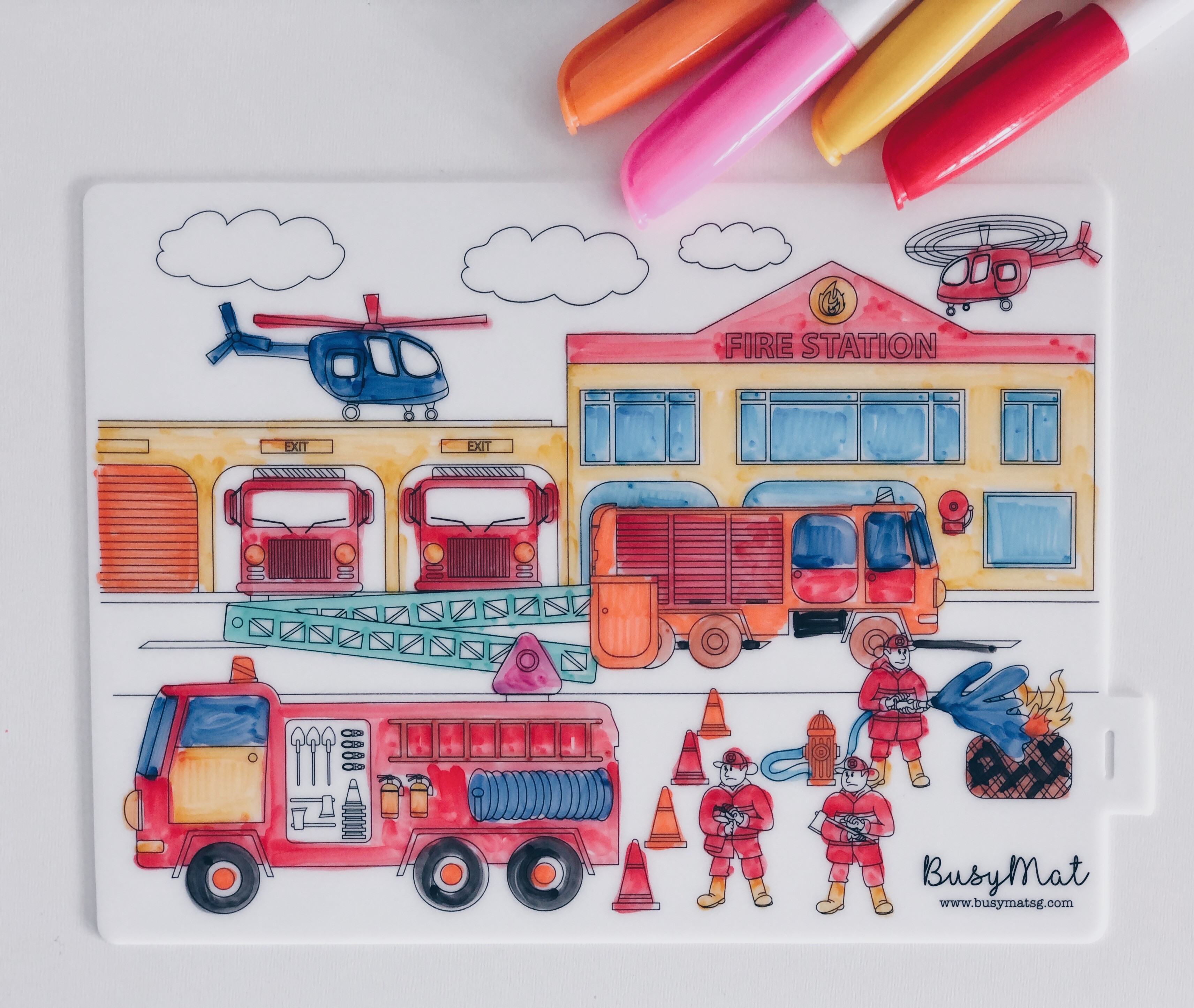 baby-fair Busy Mat Travel Series: Fire Fighter (Placemat Only)