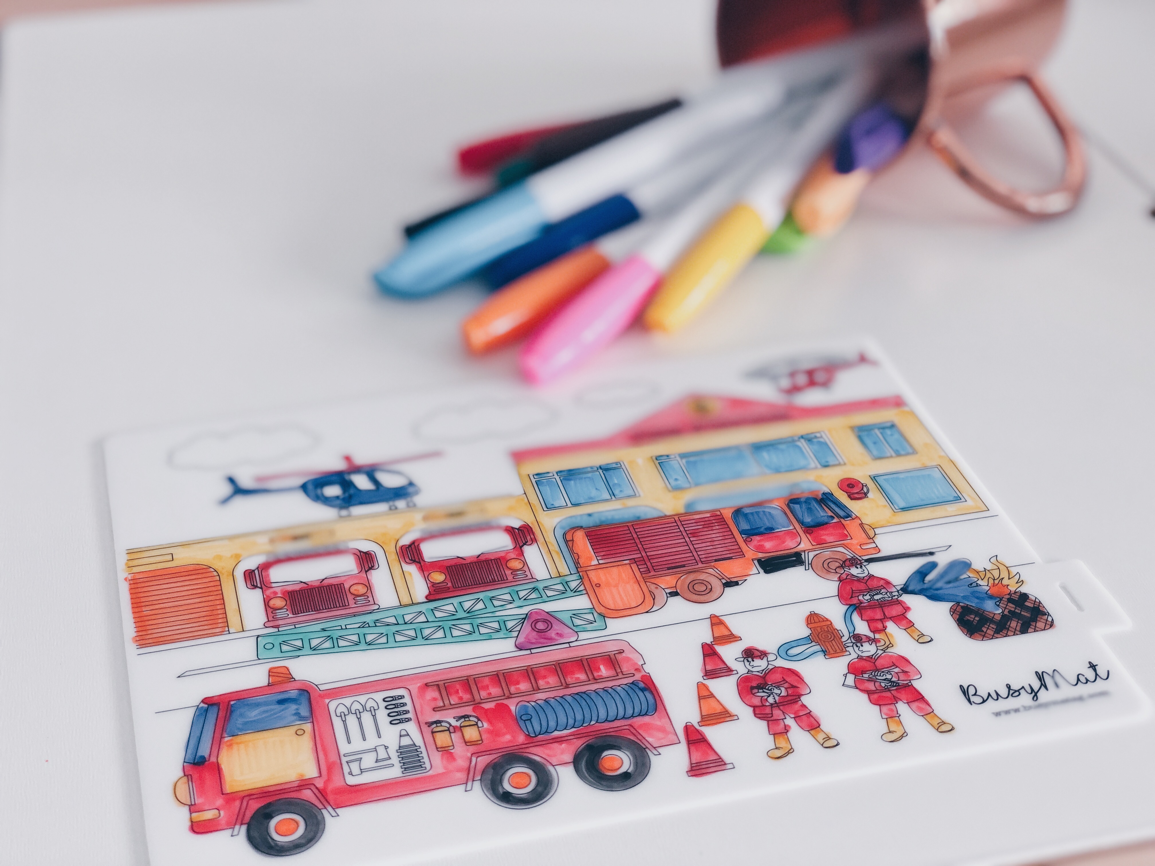 Busy Mat Travel Series: Fire Fighter (Placemat Only)