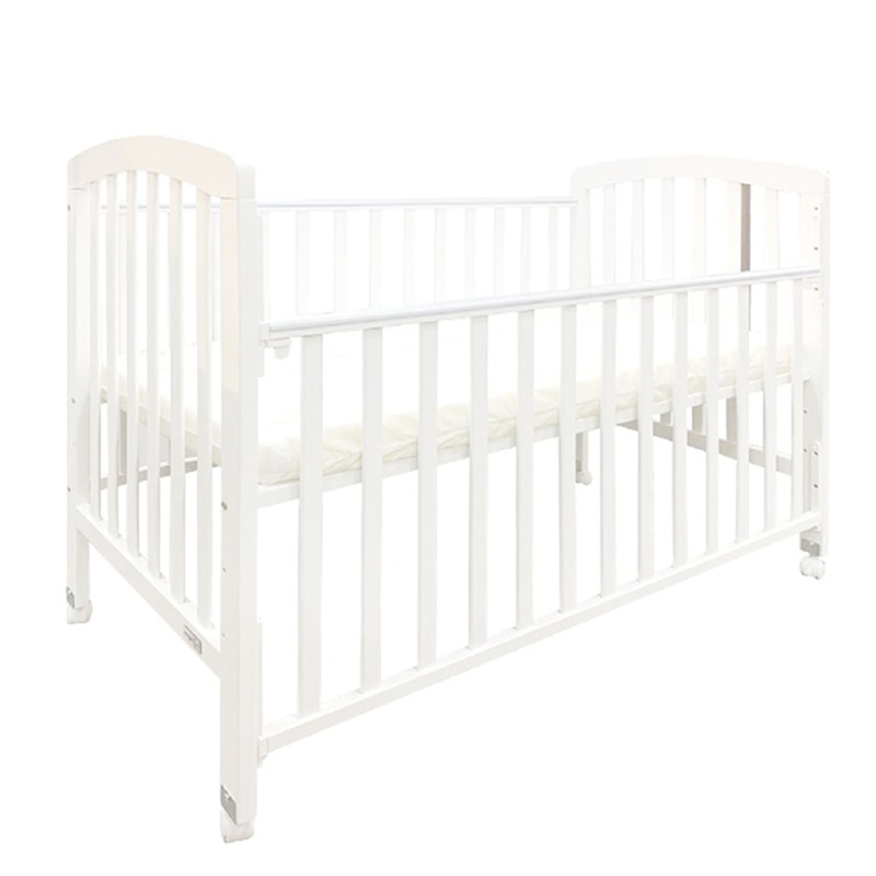Baby Cot | Cheeky Bon Bon 4-in-1 Anti-Microbial Solid Wood with Drop Side Mechanism Baby Cot (3 Years Warranty)