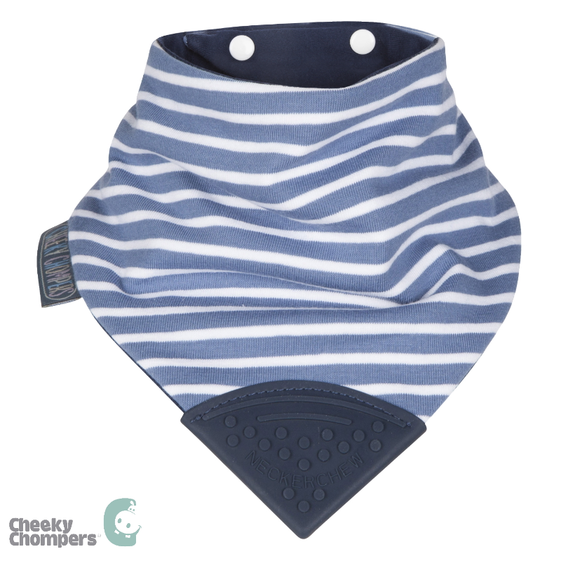 baby-fair Cheeky Chompers Neckerchew - Preppy Stripes