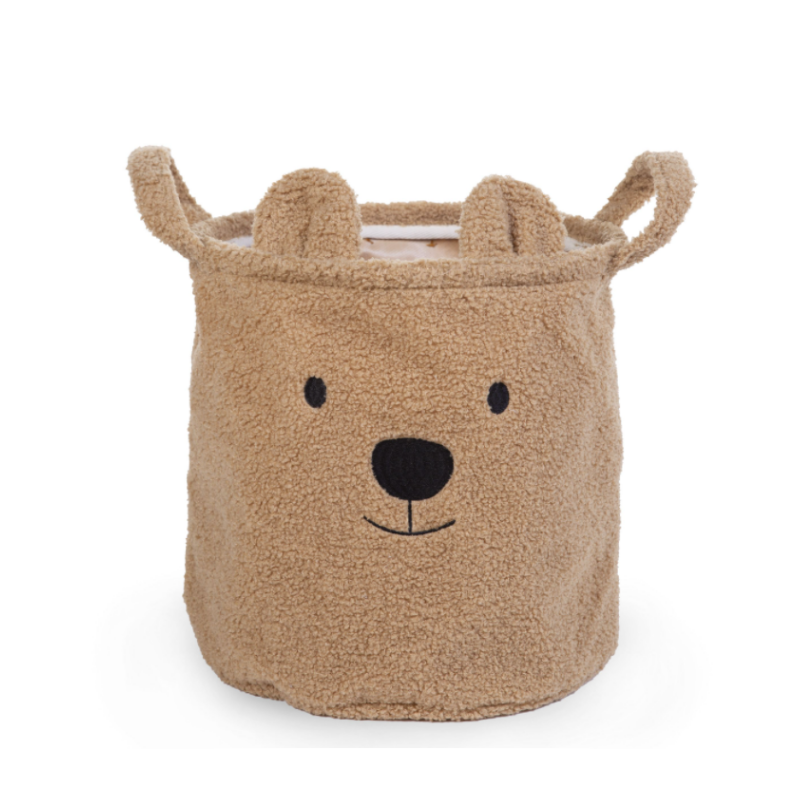 Childhome Teddy Storage Basket - Brown (Assorted Sizes)