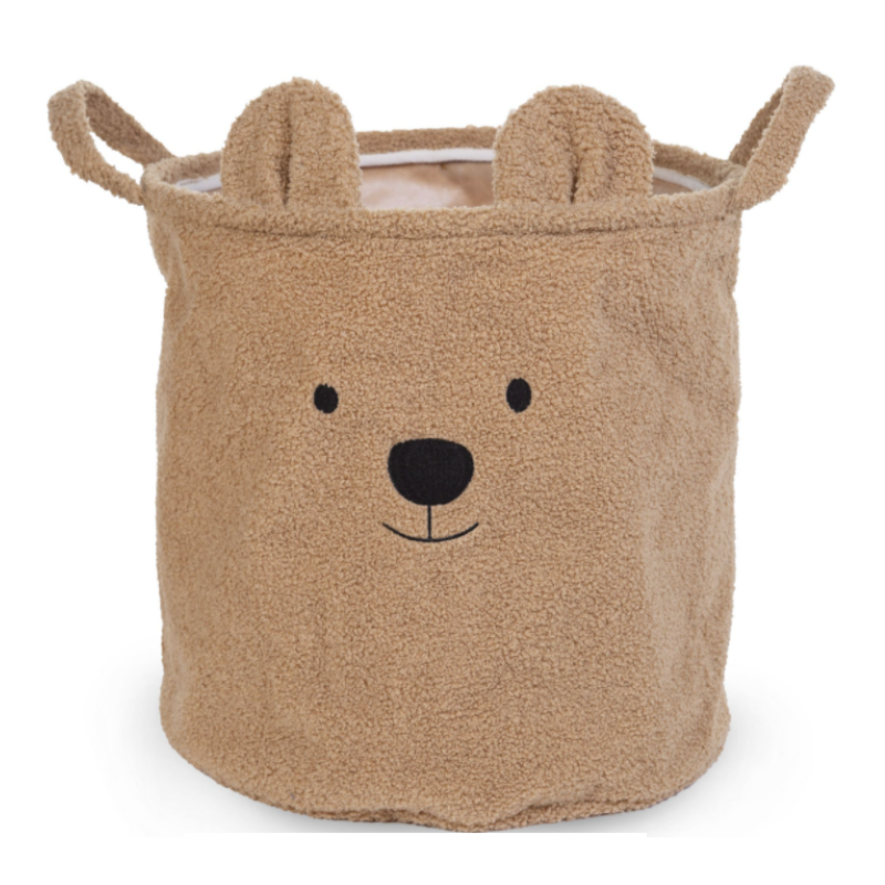 Childhome Teddy Storage Basket - Brown (Assorted Sizes)