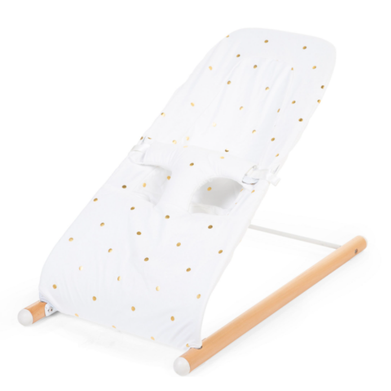 Childhome Evolux Bouncer Cover - Jersey Gold Dots (Cover Only)