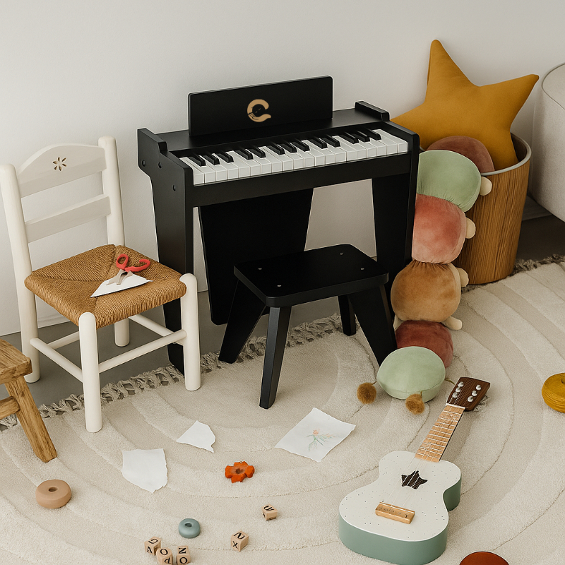 Chosen For Littles Prelude Kids Piano - 37 keys Realistic Sound Wooden Toy Piano