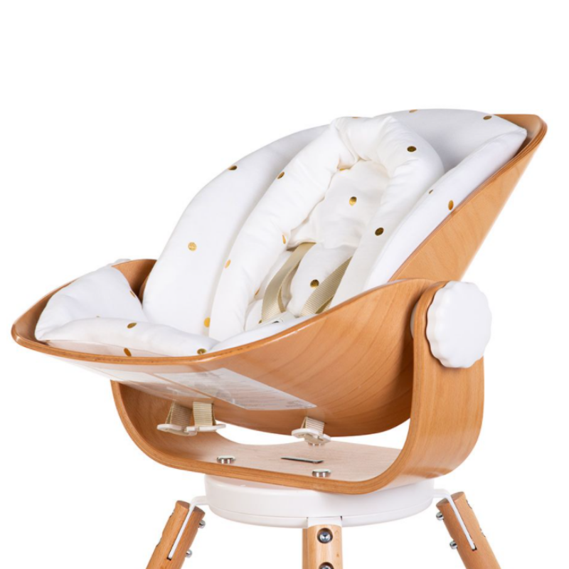 Childhome Evolu Newborn Seat Cushion - Jersey Gold Dots