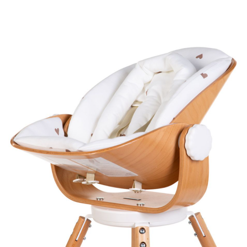 Childhome Evolu Newborn Seat Cushion - Jersey Hearts