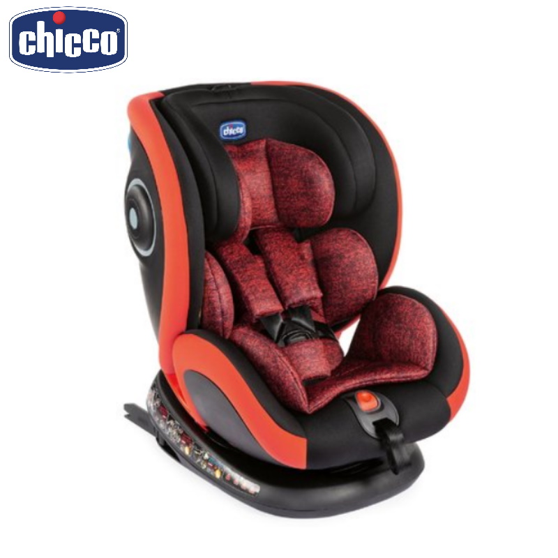 Chicco Seat4Fix Baby Car Seat - Poppy Red + Free Deluxe Protection for Car Seat