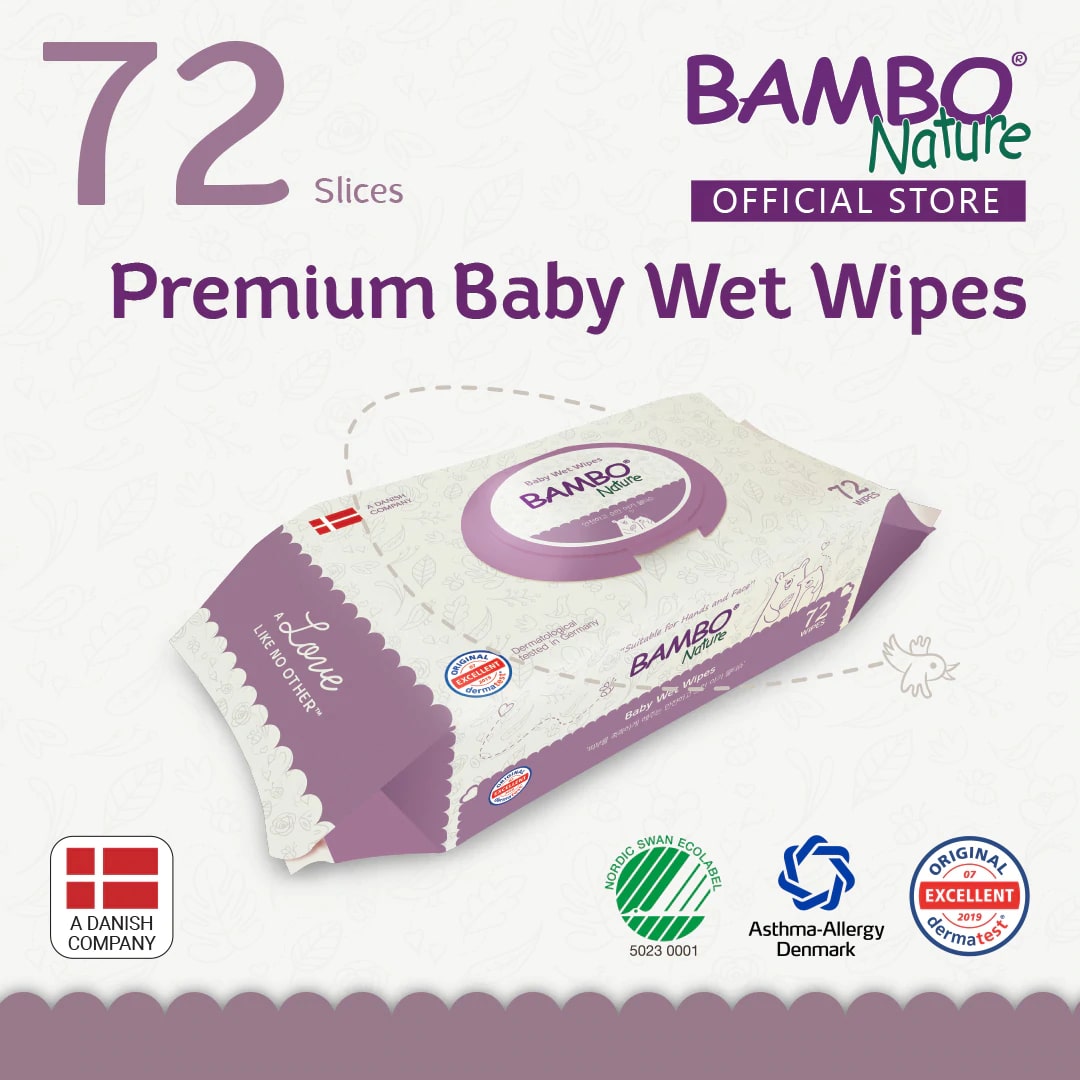 Bambo Nature Baby Wet Wipes (72 pcs x 10 packets)