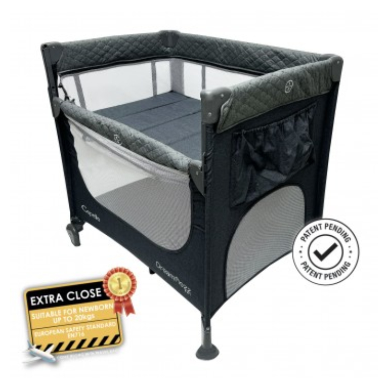 Lucky Baby DreamNezz 5in1 Co-Sleeper with Dropside / Wheels / Mattress Size: 26x38 Inches