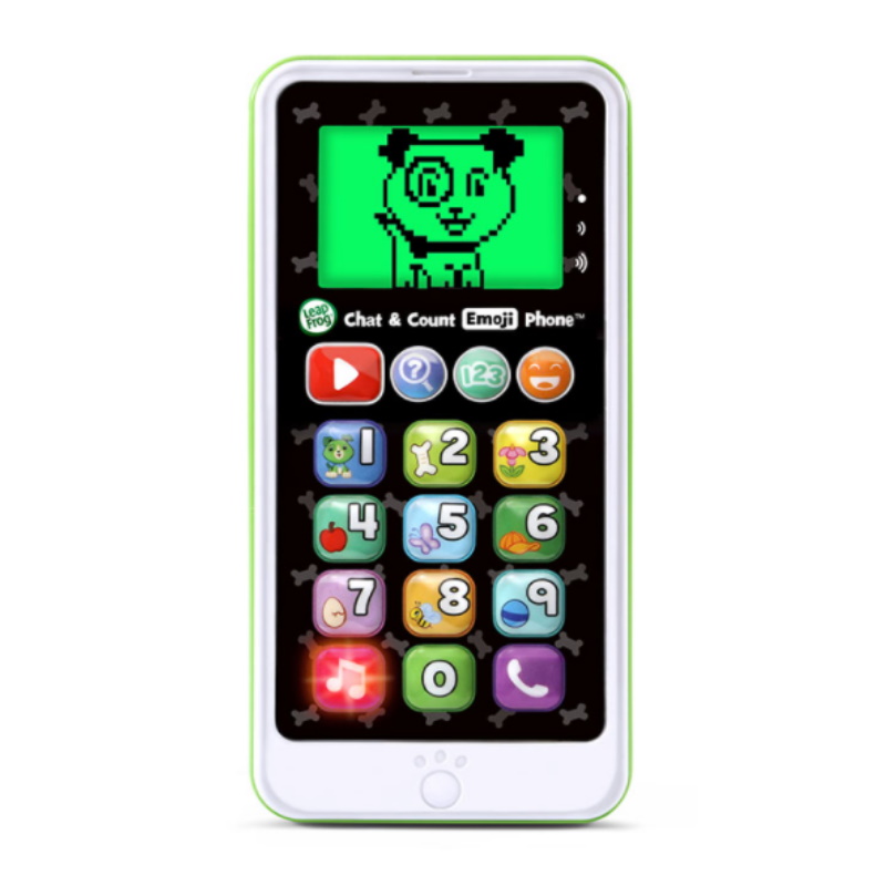 baby-fair LeapFrog Chat & Count Emoji Smart Phone (Green)