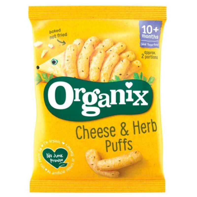 baby-fair Organix Cheese & Herb Puffs Multipack 4s
