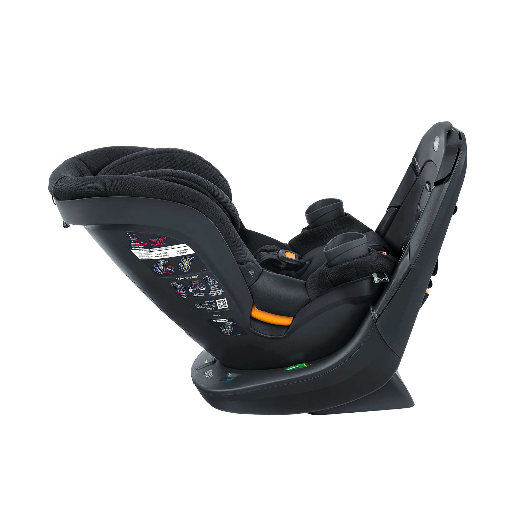 Chicco Fit360 ClearTex Rotating Convertible Car Seat - Black