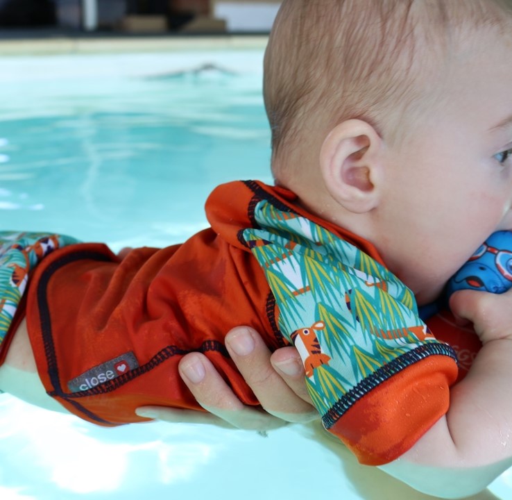 baby-fair Close Parent Swim Nappy + Rash Vest Bundle - Tiger