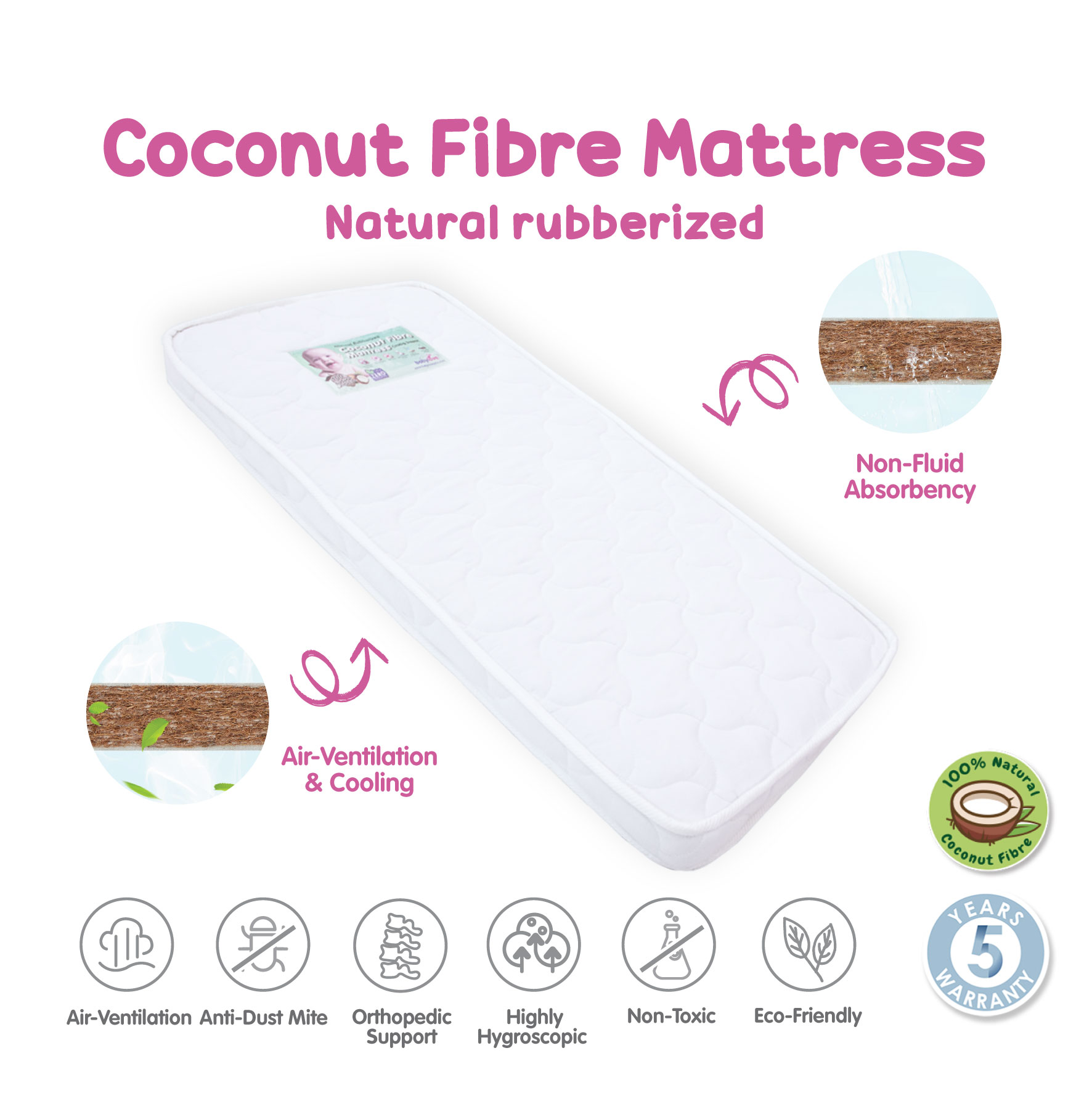 Babylove Coconut Fiber Mattress