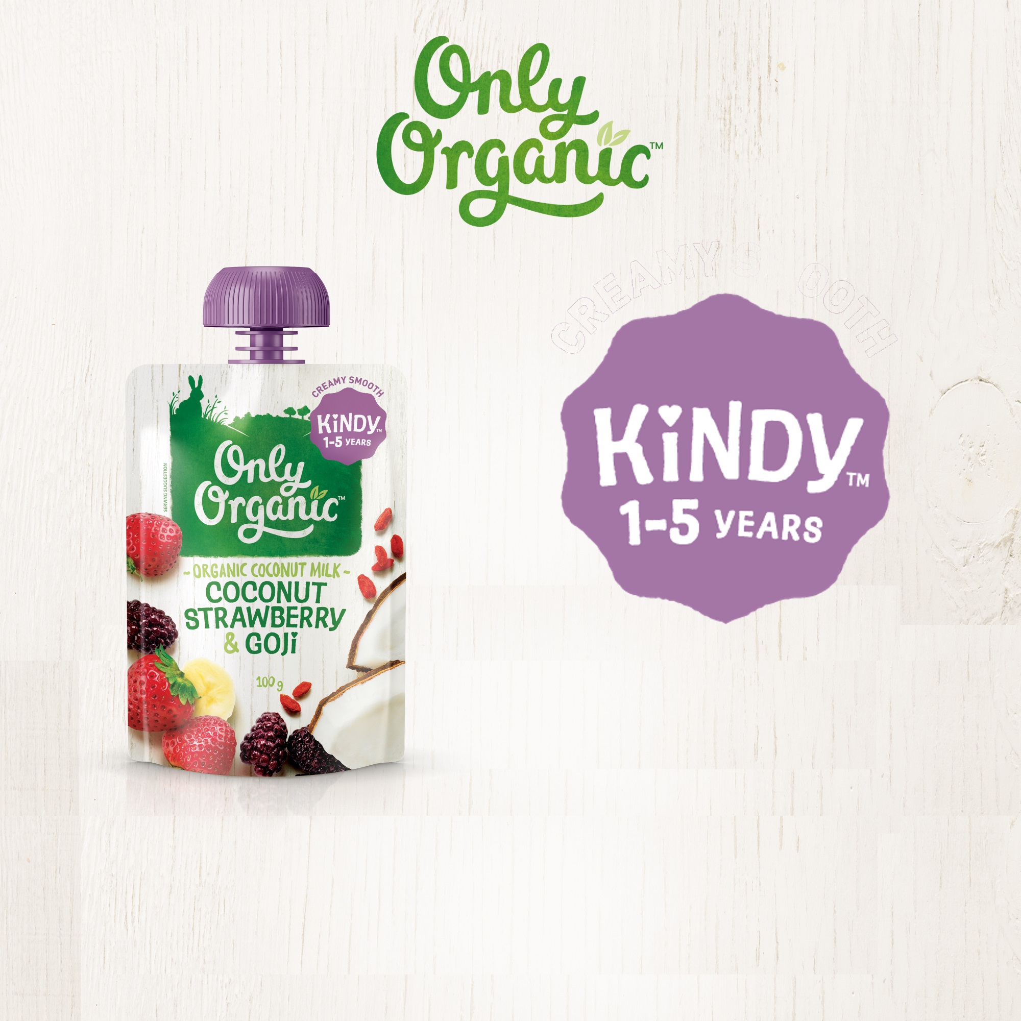 Baby Fair | Only Organic Coconut Strawberry & Goji 100G
