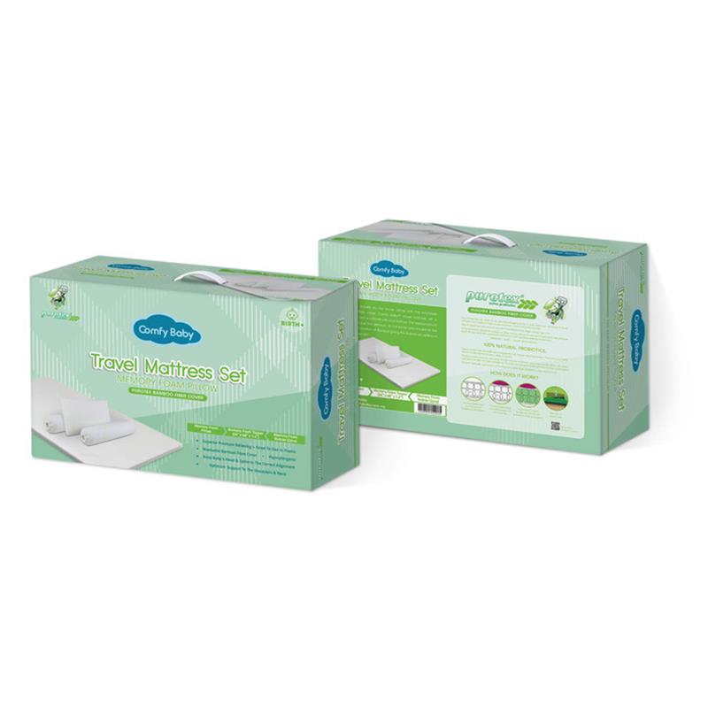 Comfy Baby Travel Mattress Set w/Bamboo Cover + FREE Delivery