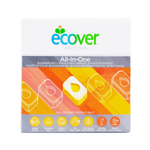 Ecover All-In-One Dishwasher Tablets (22s)