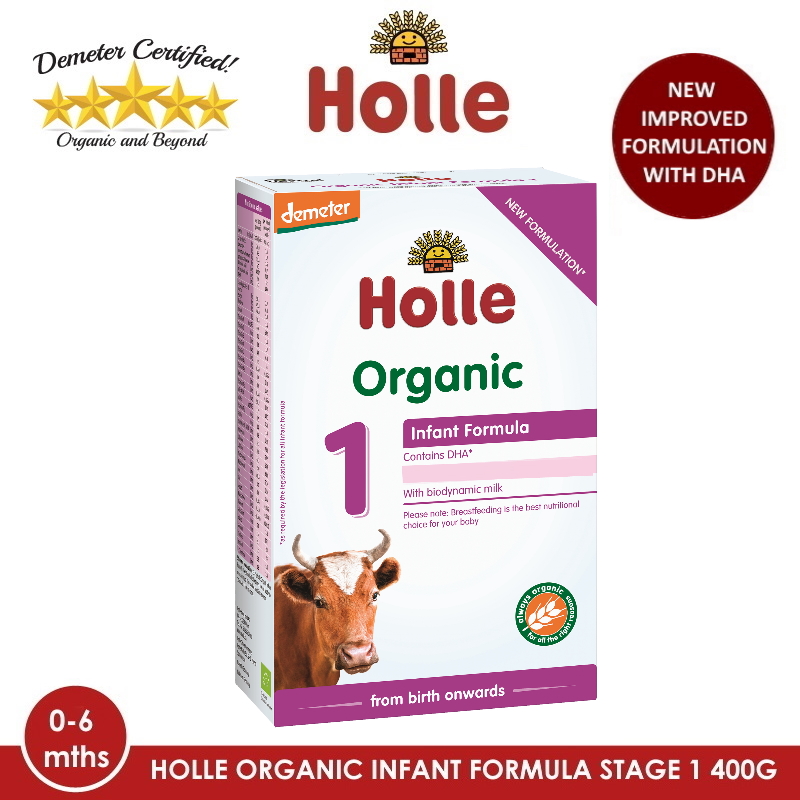 baby-fair HOLLE Organic Infant Formula 1 with DHA 400G