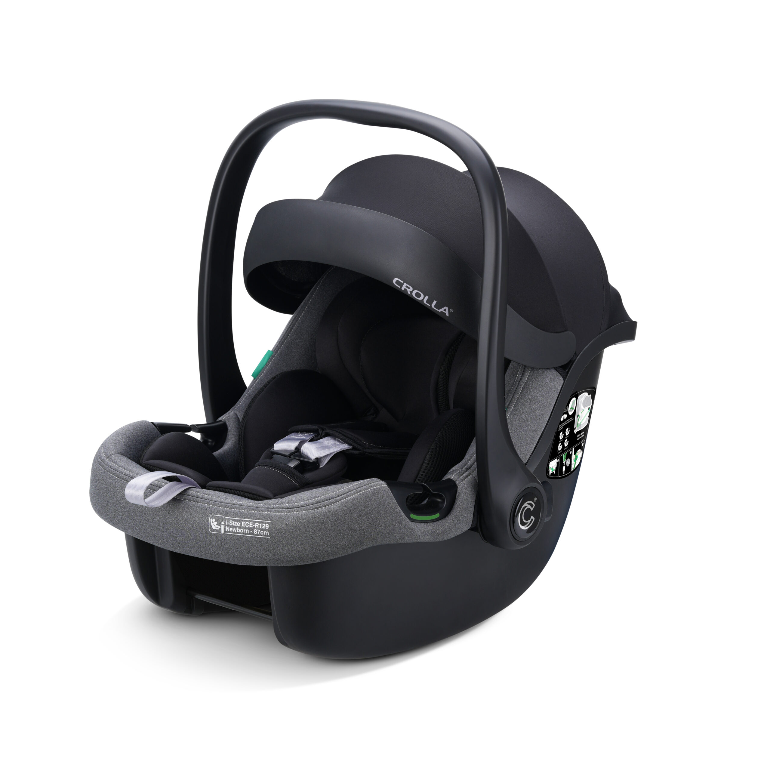Crolla Ezzy I-size Car Seat - Pebble Grey