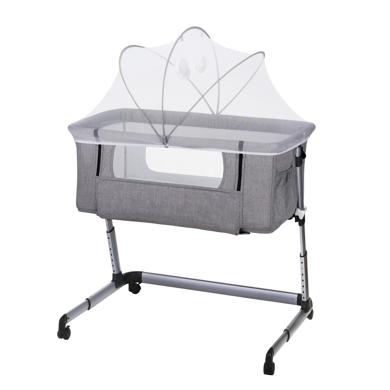 Crolla Stella Bassinet- Platinum Sliver