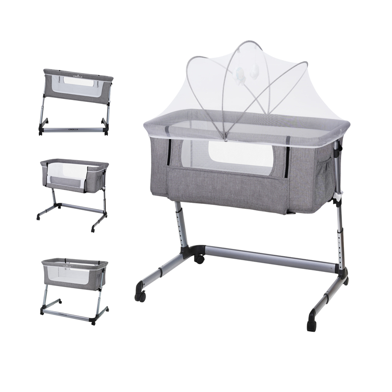 Crolla Stella Bassinet- Platinum Sliver