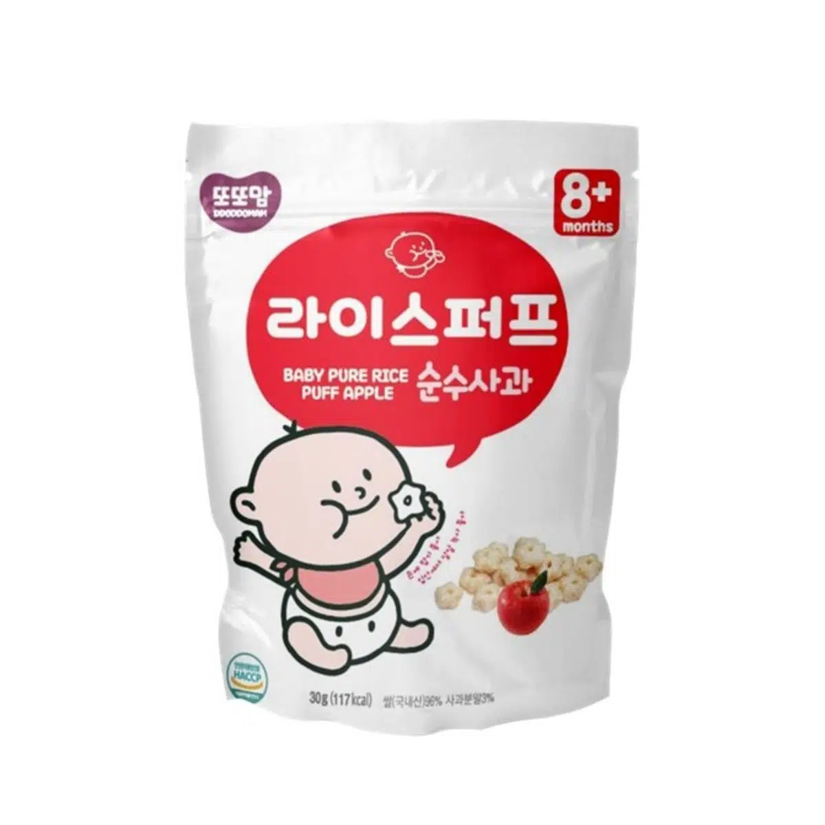 [Bundle] DDODDOMAM Pure Rice Puff - Apple