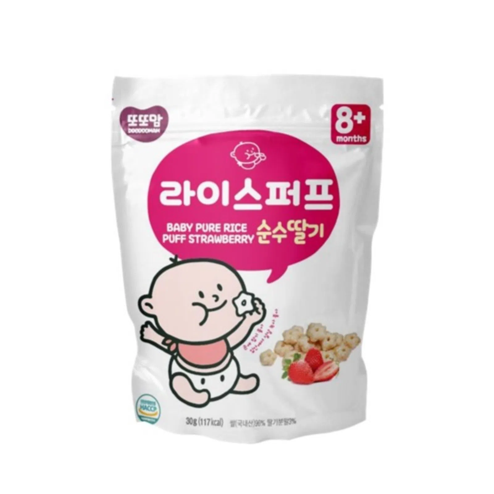 [Bundle] DDODDOMAM Pure Rice Puff - Strawberry