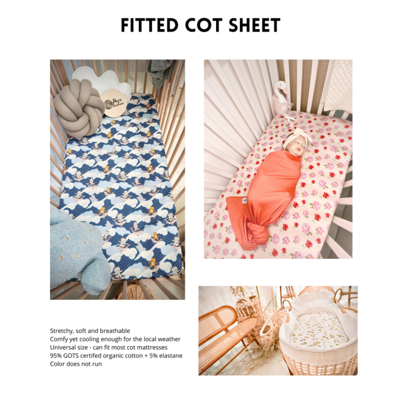Dear Obachan Fitted Cot Sheet (1pc)