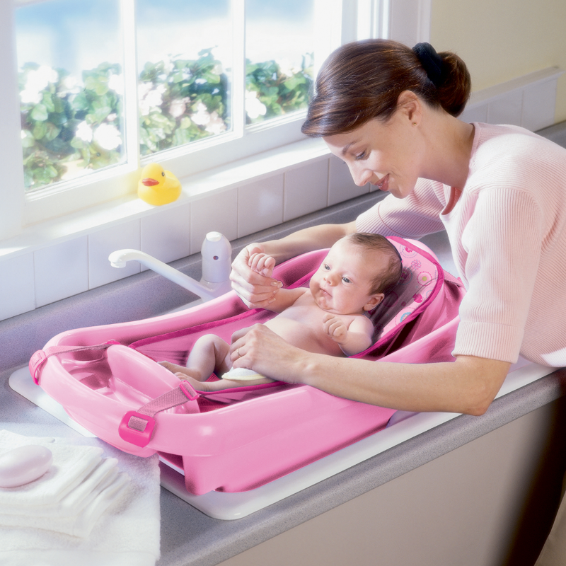 The First Years Delux Newborn-to-Toddler Tub - Pink