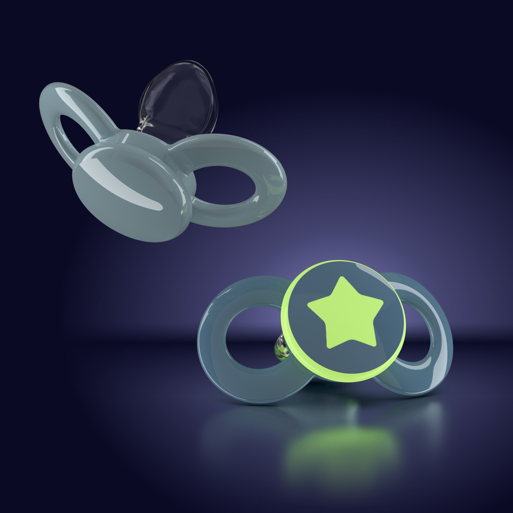Denti Star Day & Night Pacifier without Ring