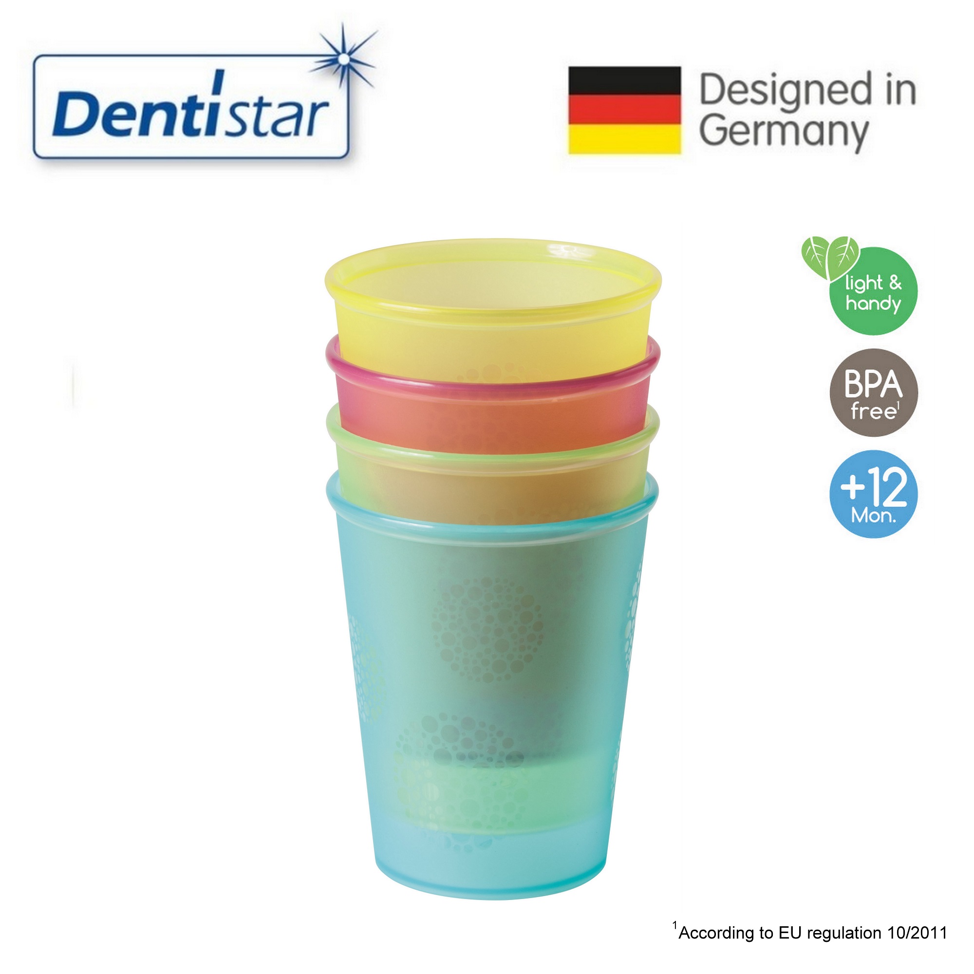 Dentistar Drinking Cups - 12+ months (Set of 4)