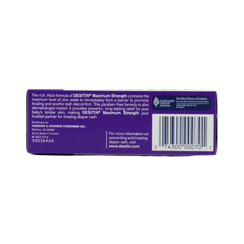 Desitin Maximum Strength Zinc Oxide Diaper Rash Paste 57g Bundle of 2