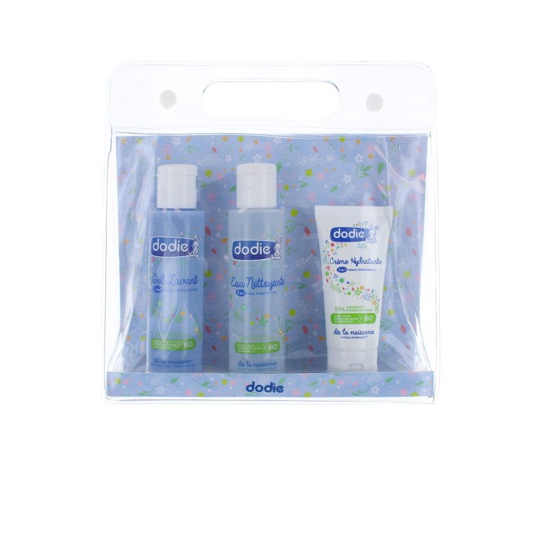 Dodie Travel Kit (1 cleansing gel 75ml + 1 cleansing water 75ml + moisturizing cream 20ml) Bath & Baby Care