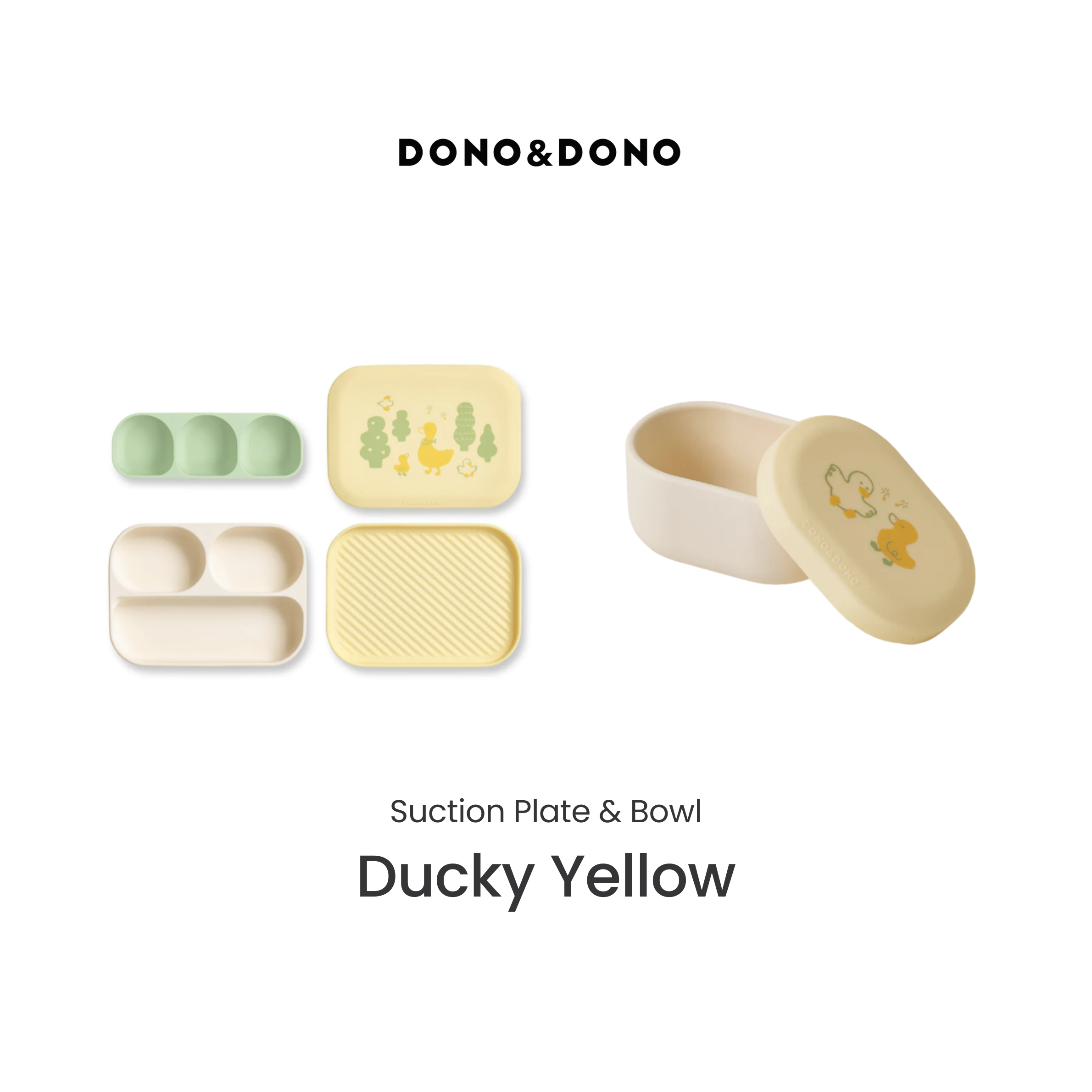 Dono & Dono Suction Plate + Suction Bowl Bundle *Choose Prints at Booth*