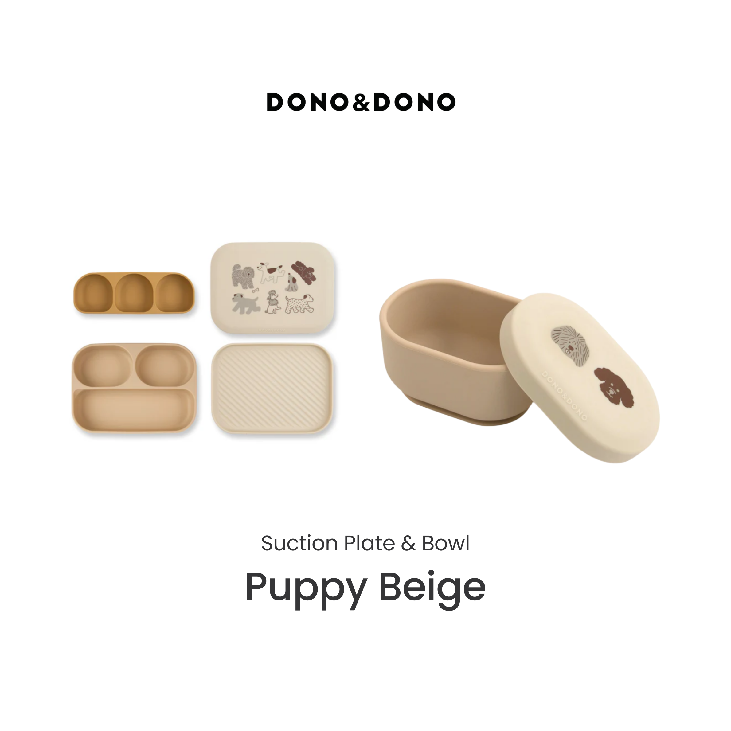 Dono & Dono Suction Plate + Suction Bowl Bundle *Choose Prints at Booth*