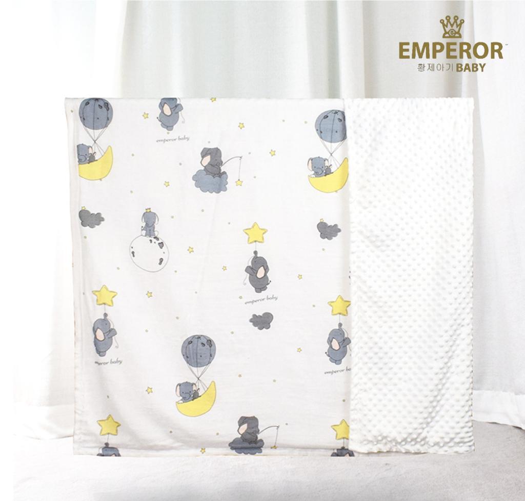 Emperor Baby Dotted Blanket -L (Pink Unicorn / Dino / Elephant)