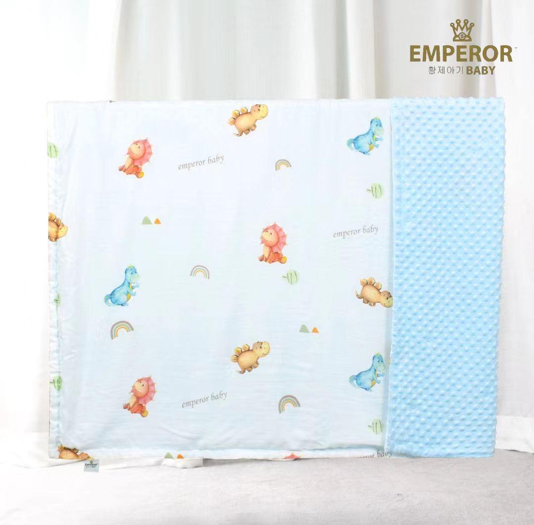 Emperor Baby Dotted Blanket - S (Pink Unicorn / Dino / Elephant)