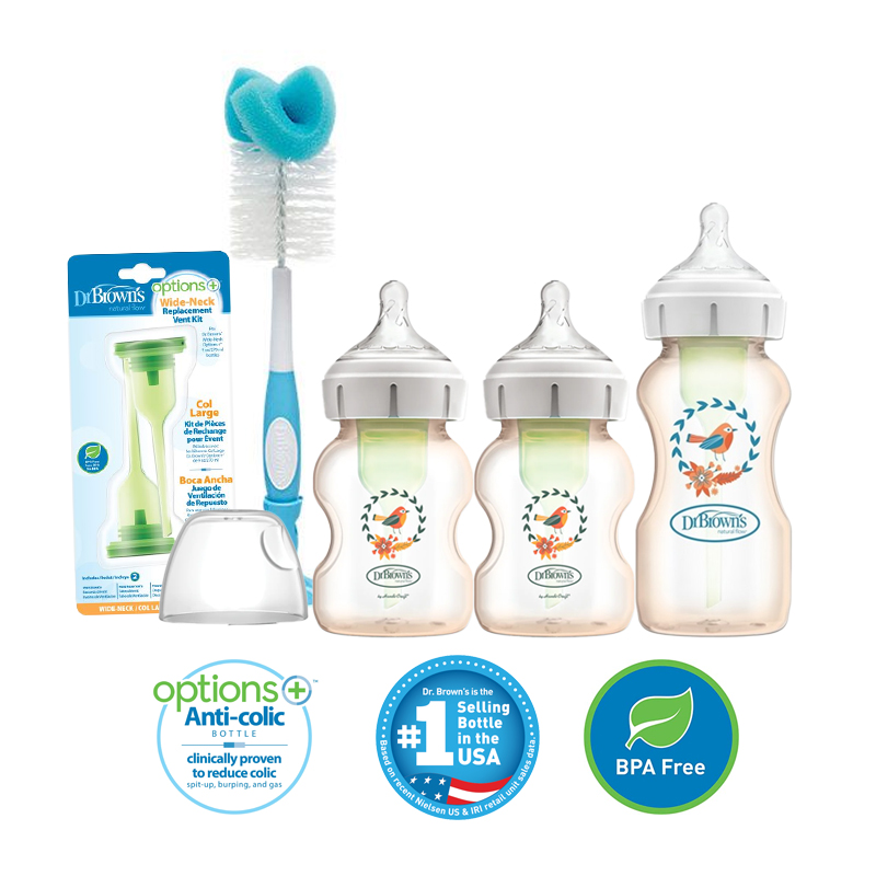 Dr Brown's Wide Neck PPSU Anti-Colic Bottle Bundle