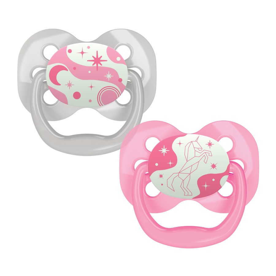 Dr Browns Advantage Glow in the Dark Pacifier, 2pcs