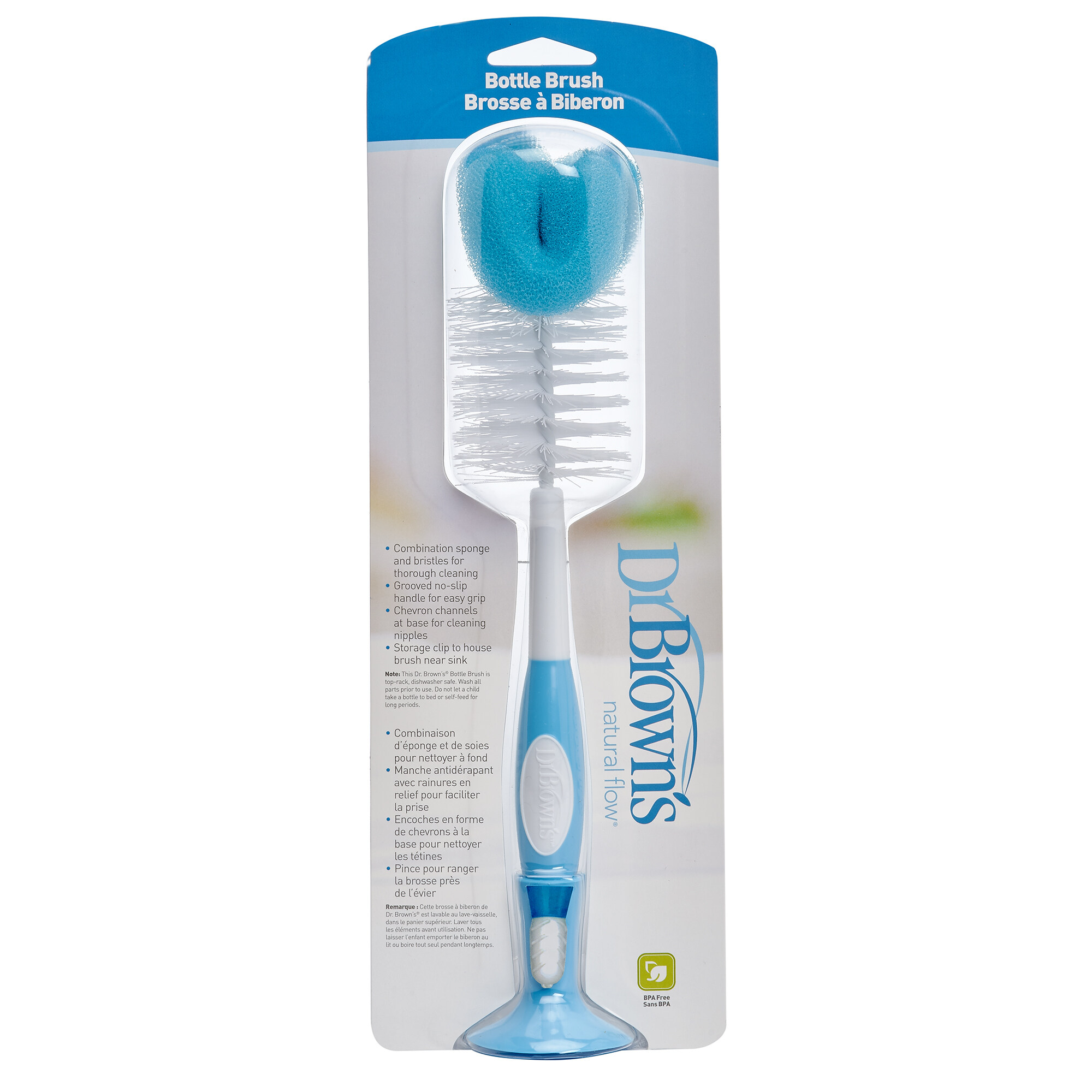 Dr. Brown's Standard Baby Feeding Bottle Brush - Blue