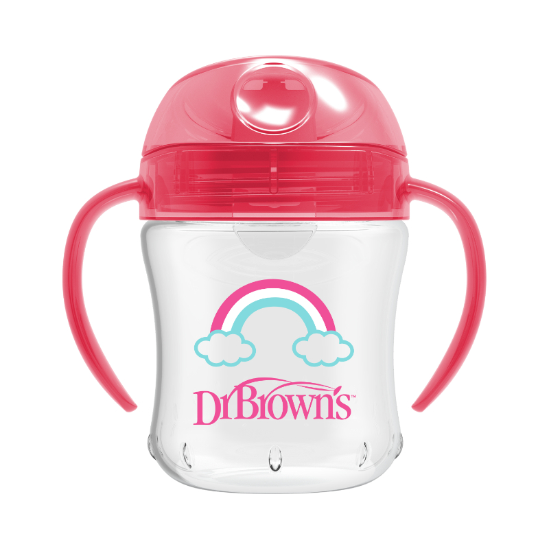 Dr Brown's 180ml Soft Spout Transition Cup w/Handle, 6m+