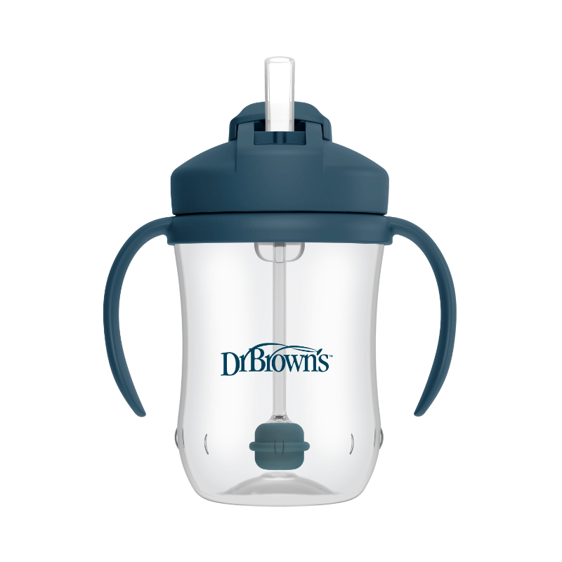 Dr Browns 270ml Baby First Straw Cup w/Handle, 6m+