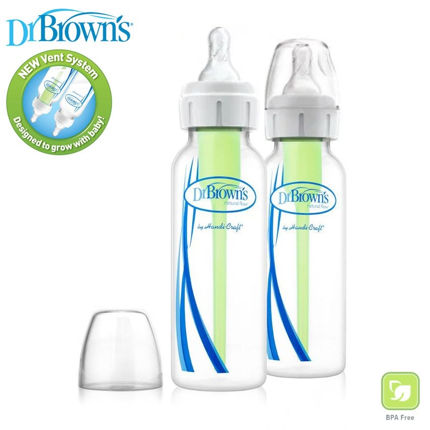 Dr Brown's 8oz/250ml Narrow Neck Options+ Bottle, 2pack
