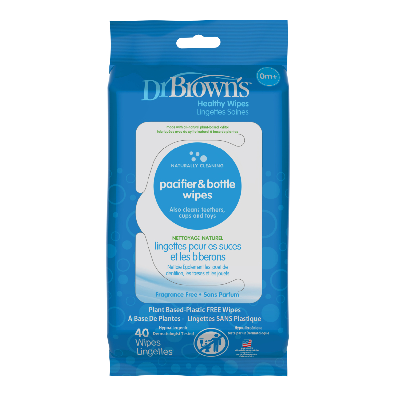 Dr Browns Pacifier & Bottle Wipes, 40pcs