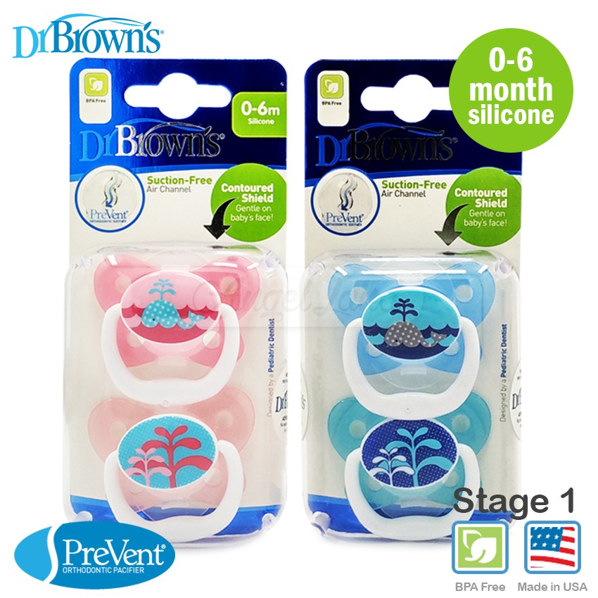 Dr Brown's Prevent Butterfly Shield Pacifier, 2pack