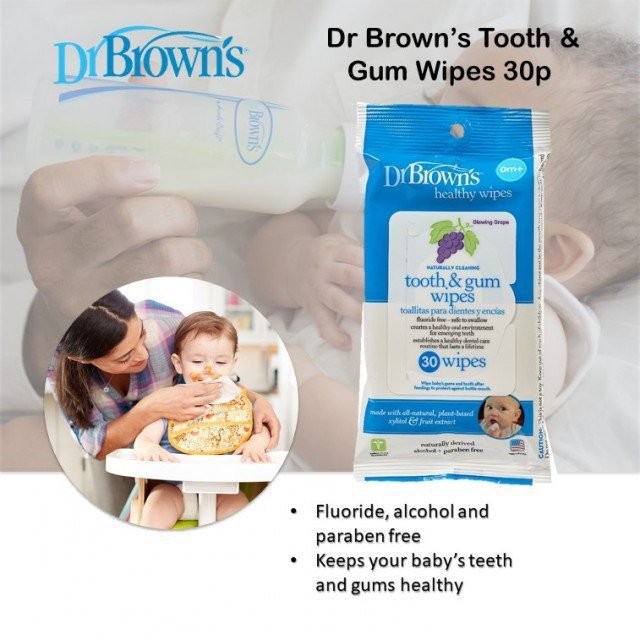 Dr Browns Tooth & Gum Wipes (Bundle of 3)