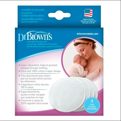 Dr Brown's Washable Breast Pads 4pcs